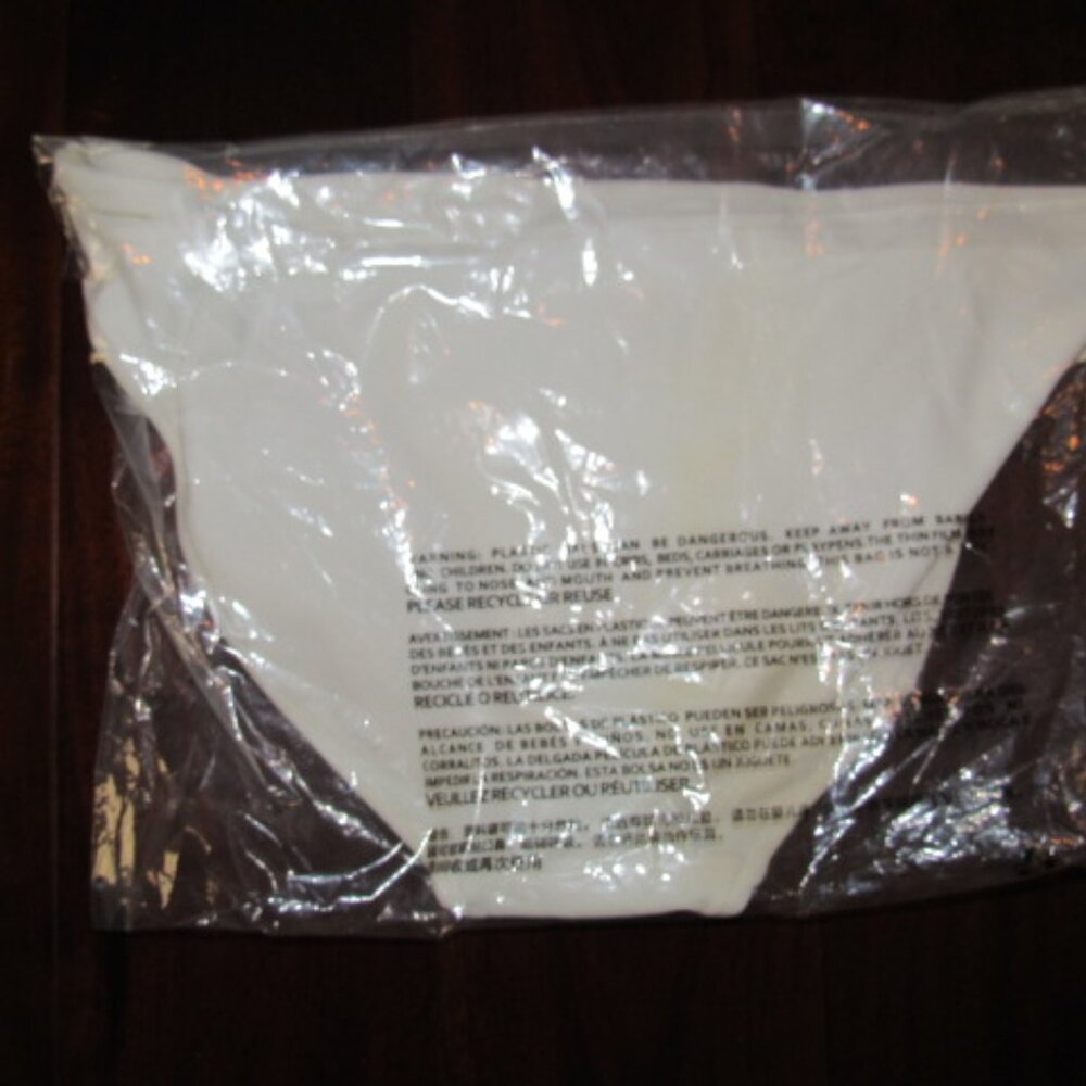 American Eagle White Bikini Bottom Size L NWT Classic Swim - Picture 4 of 5